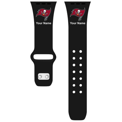 Tampa Bay Buccaneers 42/44/45mm Personalized Silicone Apple Watch Band
