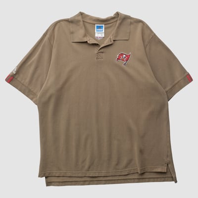 Tampa Bay Buccaneers Adidas 2000s Polo - Brown - 2XL by Fanatics Real Vintage