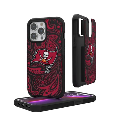 Tampa Bay Buccaneers iPhone Rugged Paisley Design Case