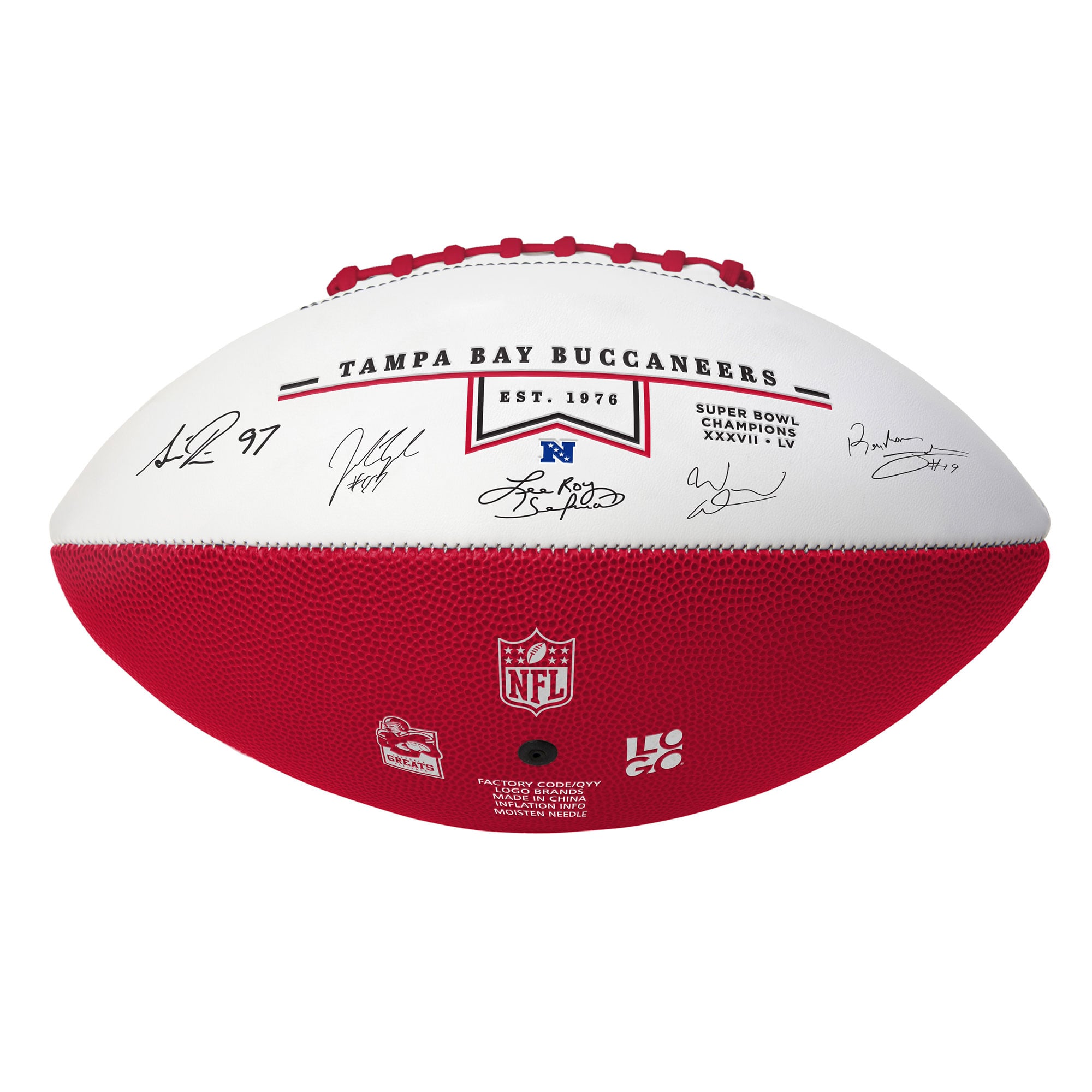 Tampa Bay Buccaneers Legends Signature Football