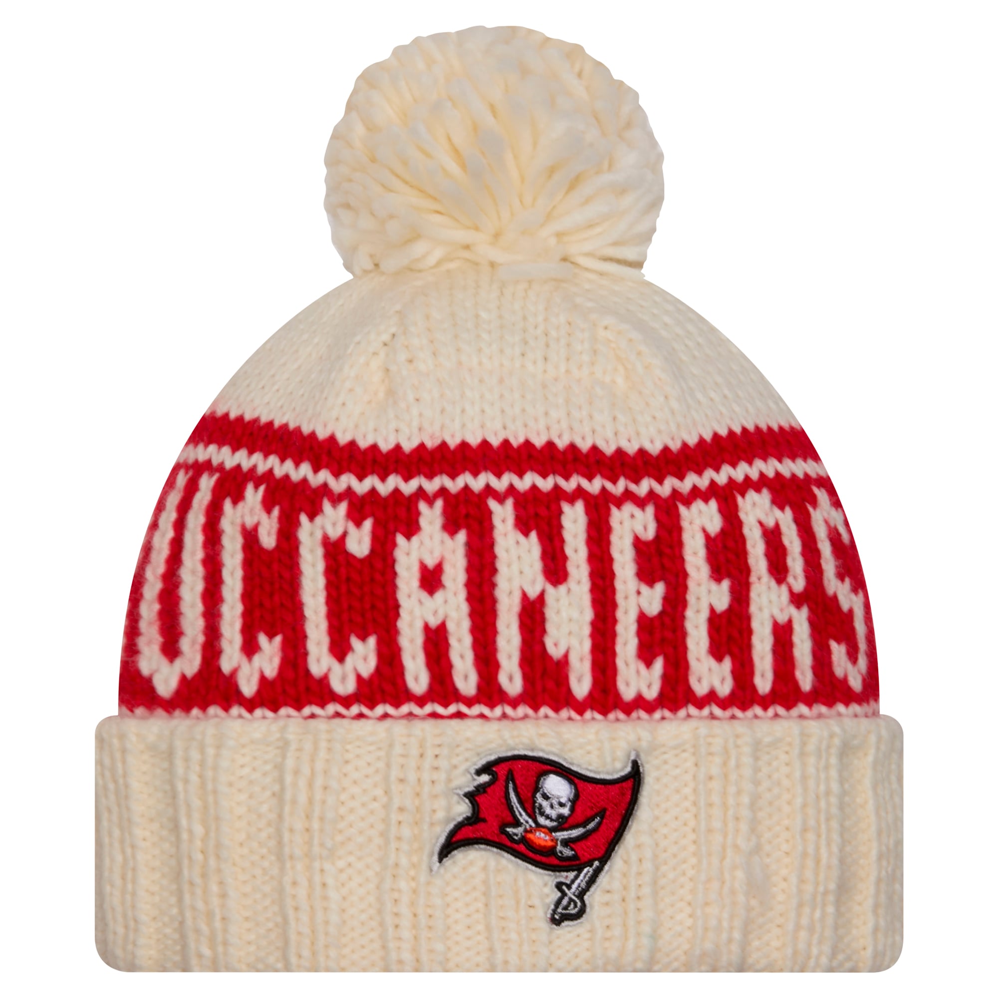 New Era Tampa Bay Buccaneers Beanie Mütze – Rot, Mit Gesticktem Logo, Verstellbar, 9Forty Fit