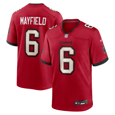 Tampa Bay Buccaneers Nike Game Home Jersey - Red - Baker Mayfield - Youth