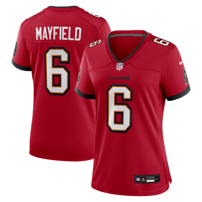 Tampa Bay Buccaneers Nike Game Team Colour Jersey - Red - Baker Mayfield - Womens