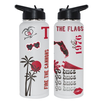 Tampa Bay Buccaneers The Memory Company 34oz. Loco Stainless Steel Quencher Bottle