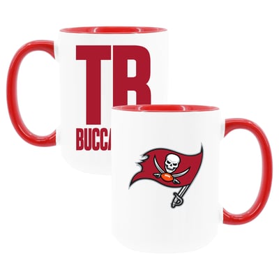 Tampa Bay Buccaneers The Memory Company Two-Piece 15oz. Coffee Mug Set