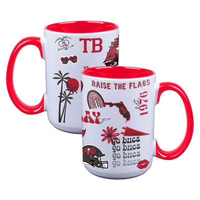 Tampa Bay Buccaneers The Memory Company Two-Piece 15oz. Loco Coffee Mug Set