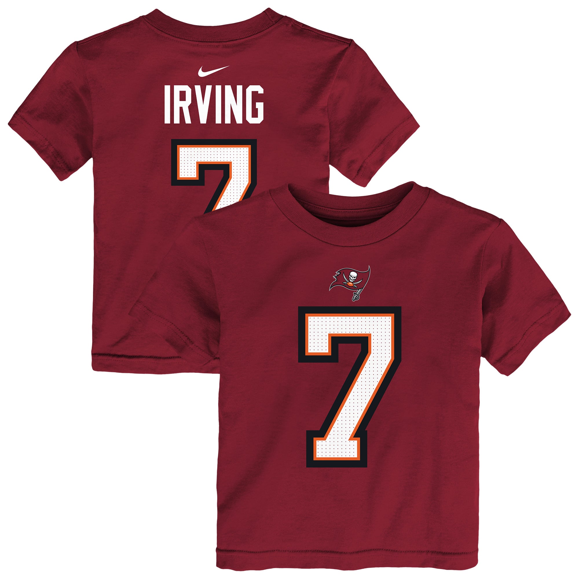 T-shirt Nike pour tout-petit Bucky Irving rouge des Buccaneers de Tampa Bay, avec nom et numéro du joueur