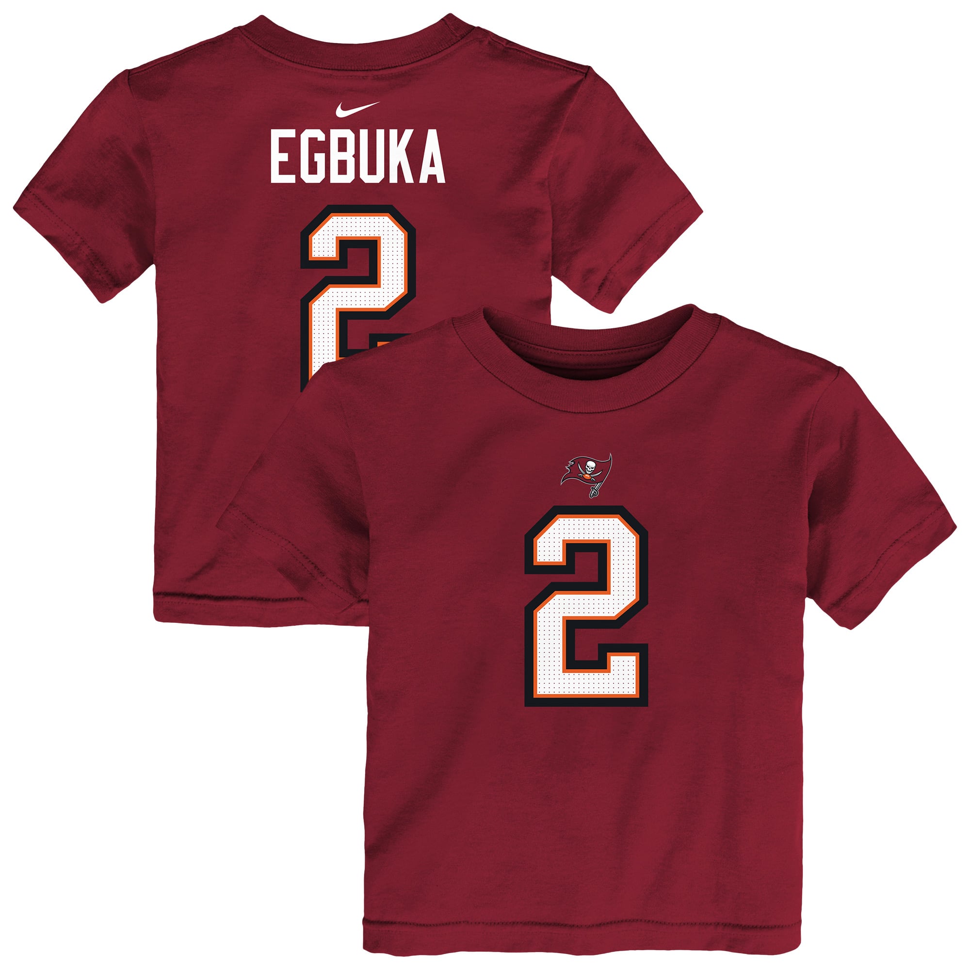 T-shirt Nike pour enfant en bas âge avec le nom et numéro du joueur Emeka Egbuka des Buccaneers de Tampa Bay