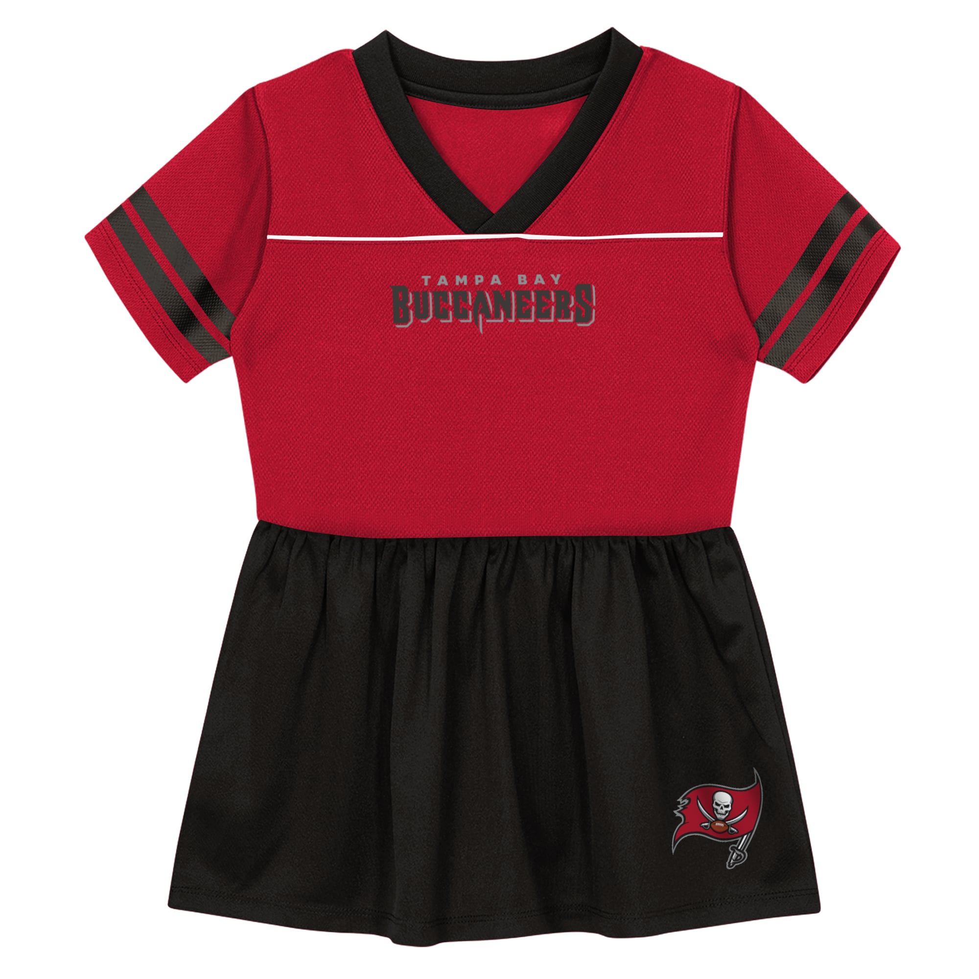 Toddler Outerstuff  Red Tampa Bay Buccaneers Stadium Lights V-Neck Fashion Football Jersey Dress