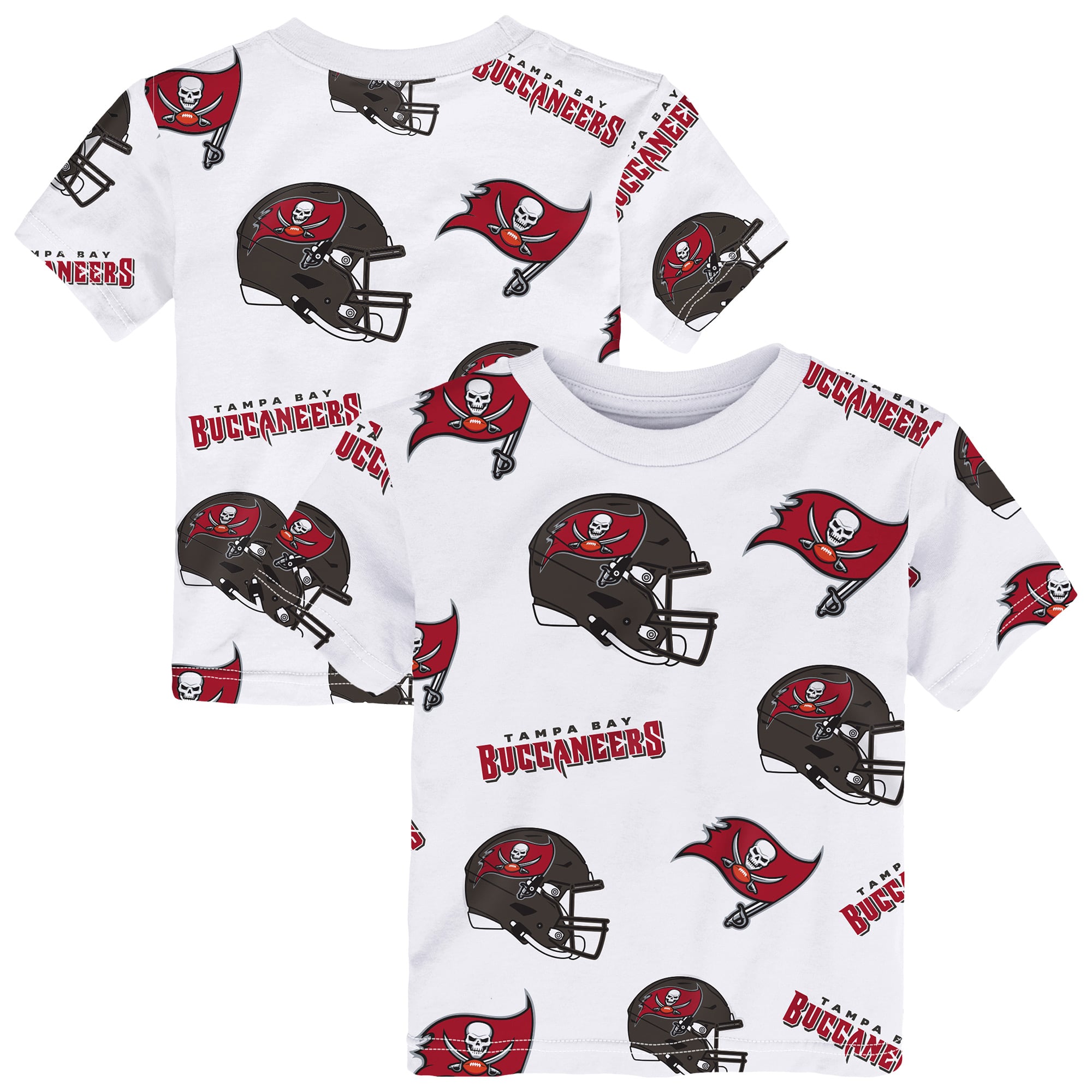 Toddler Outerstuff White Tampa Bay Buccaneers Mascot Play T-Shirt