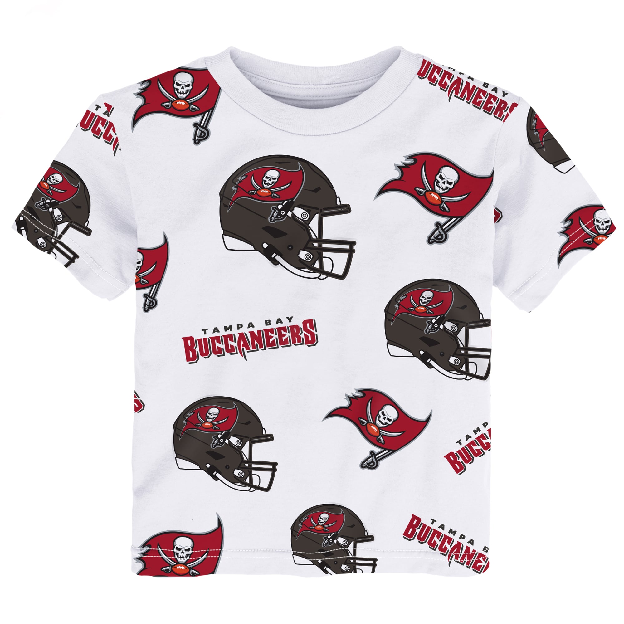 Toddler Outerstuff White Tampa Bay Buccaneers Mascot Play T-Shirt