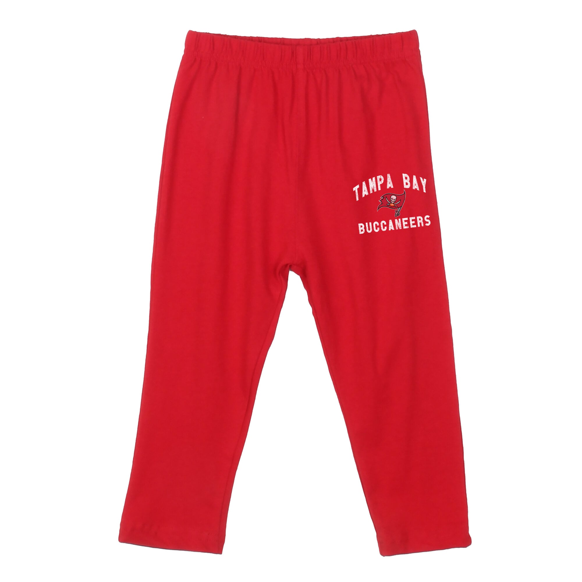 Toddler Wes & Willy  Red Tampa Bay Buccaneers Stripe Hooded Long Sleeve Top and Pant Set