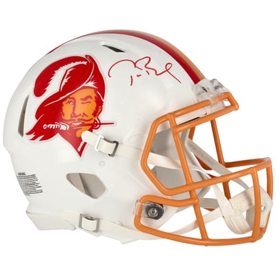Tom Brady Tampa Bay Buccaneers Fanatics Authentic Autographed Riddell 1976-1996 Throwback Logo Speed Authentic Helmet
