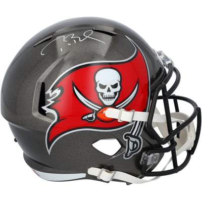 Tom Brady Tampa Bay Buccaneers Fanatics Authentic Autographed Riddell Speed Replica Helmet