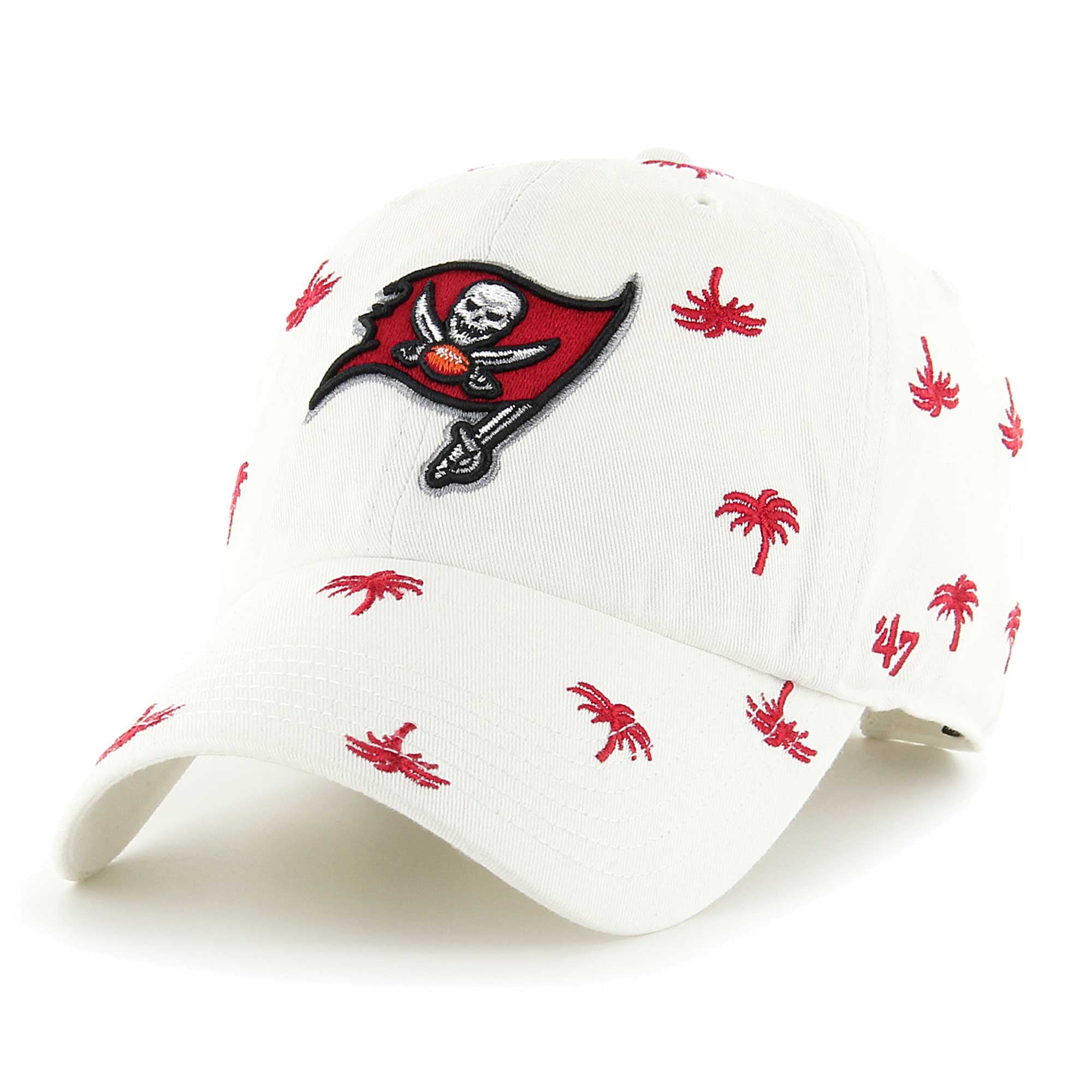 Unisex '47 White Tampa Bay Buccaneers Confetti Clean Up Adjustable Hat