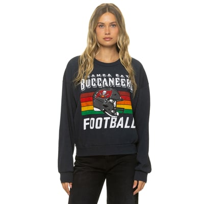 Tampa Bay Buccaneers Aviator Nation Unisex Relaxed Tri-Blend Sweatshirt - Charcoal