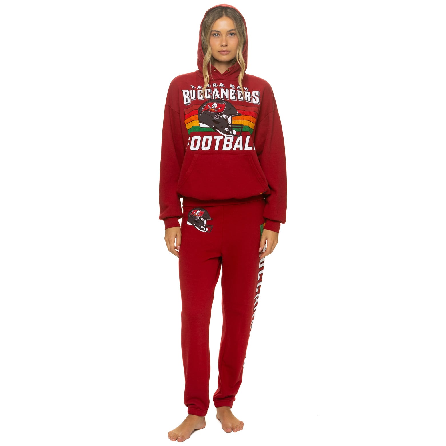 Pantalon de survêtement unisexe Aviator Nation rouge Tampa Bay Buccaneers en mélange trois matières