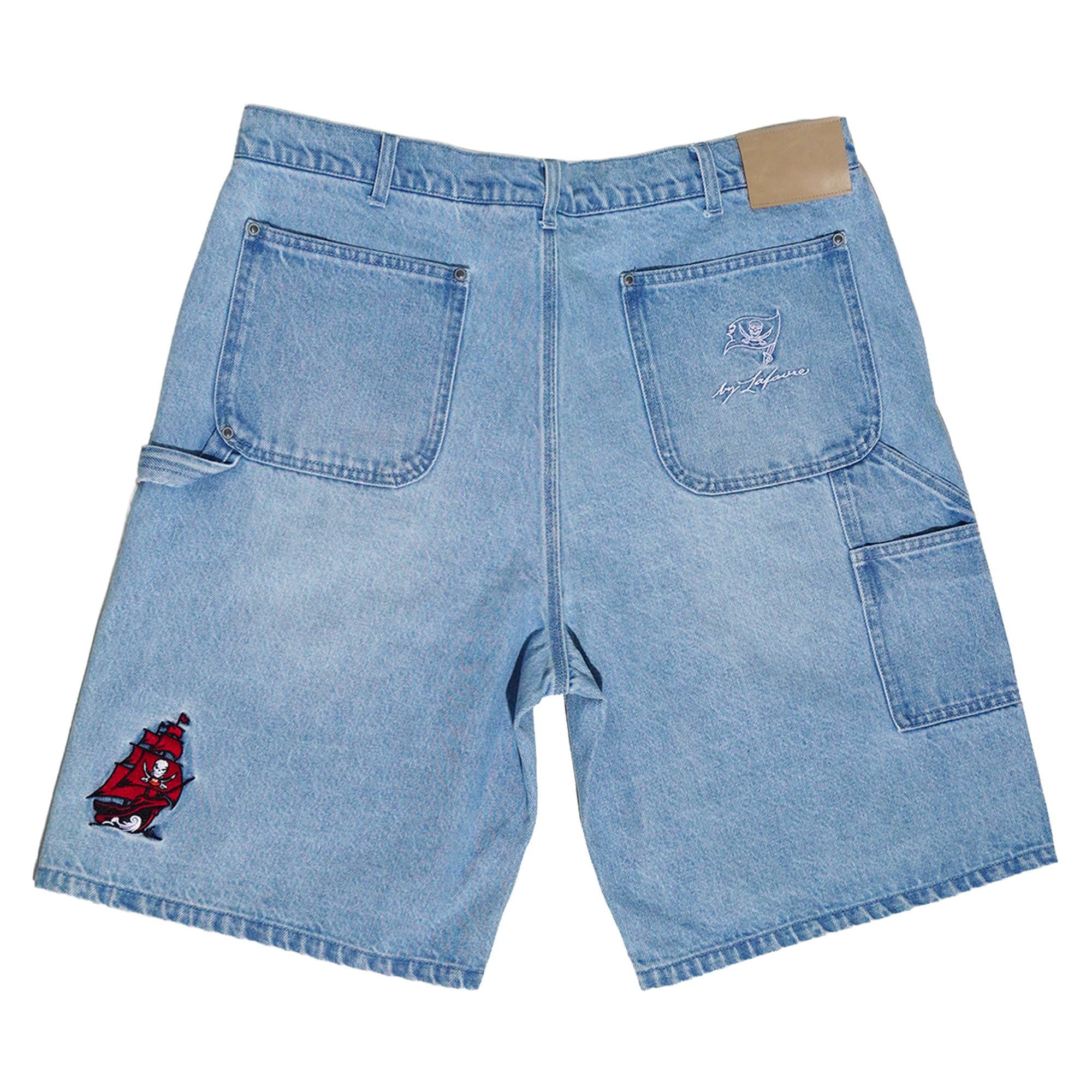 Short unisexe en jean Lafavre Denim Tampa Bay Buccaneers Raised By The