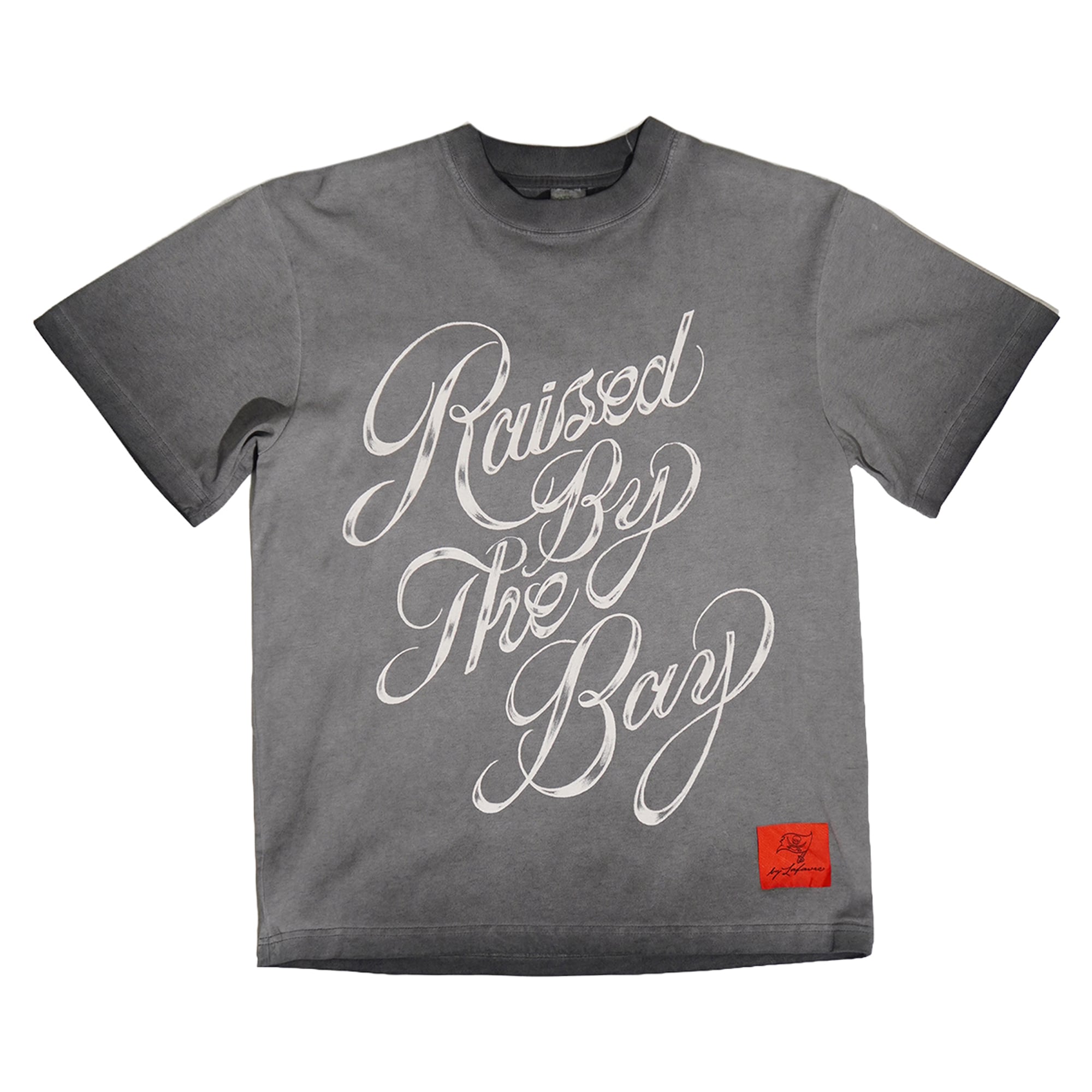 T-shirt unisexe Lafavre Pewter Tampa Bay Buccaneers « Élevé par la baie »