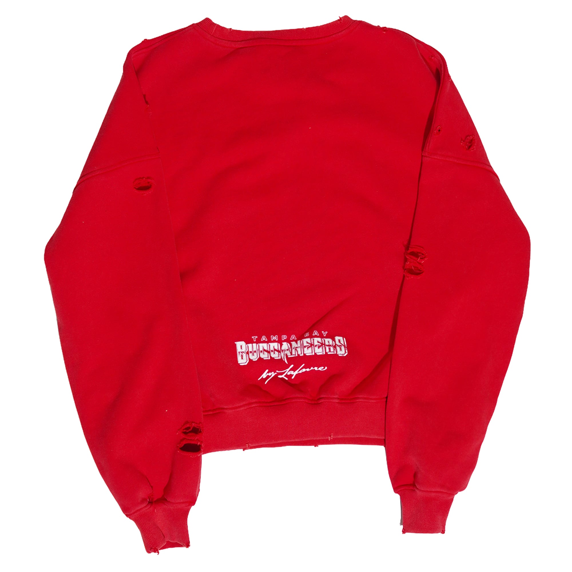Sweat-shirt unisexe Lafavre rouge Tampa Bay Buccaneers à col rond