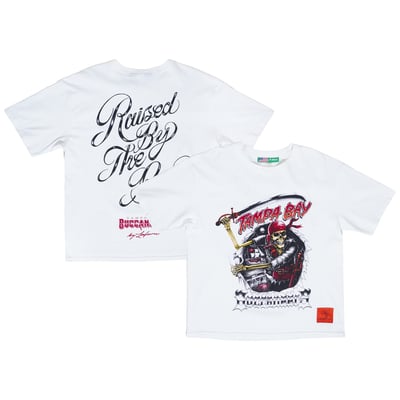 Tampa Bay Buccaneers Lafavre Unisex Jolly Roger T-Shirt - White
