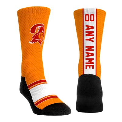  Tampa Bay Buccaneers Rock Em Unisex Throwback Jersey Custom Crew Socks - Orange