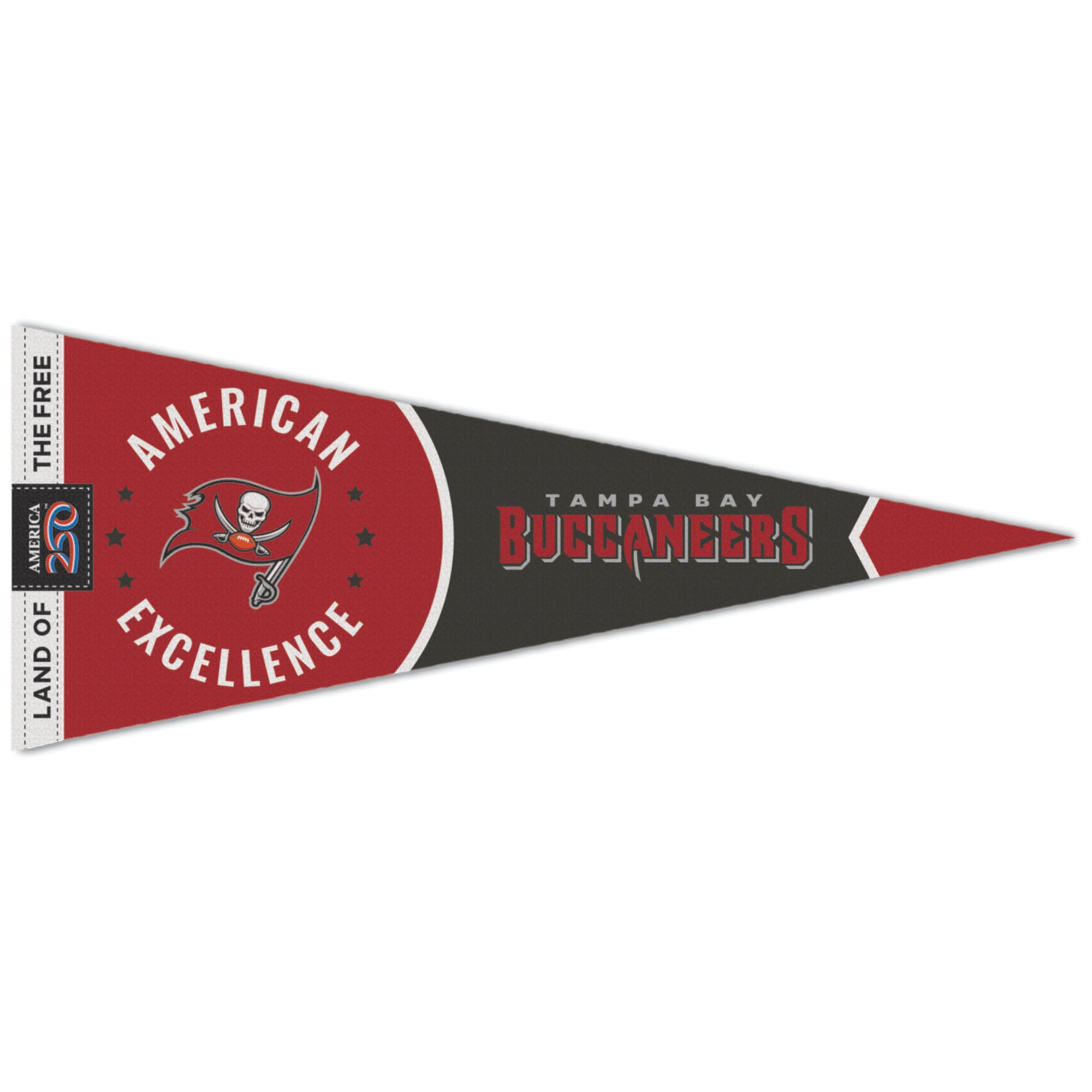 WinCraft Tampa Bay Buccaneers 12" x 30" America 250 Premium Pennant