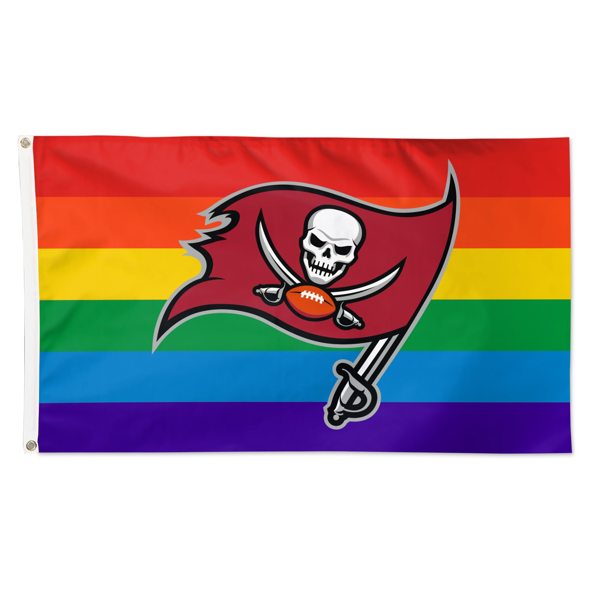 Drapeau de luxe WinCraft Tampa Bay Buccaneers 91 x 152 cm (3 pi x 5 pi) Pride à une face