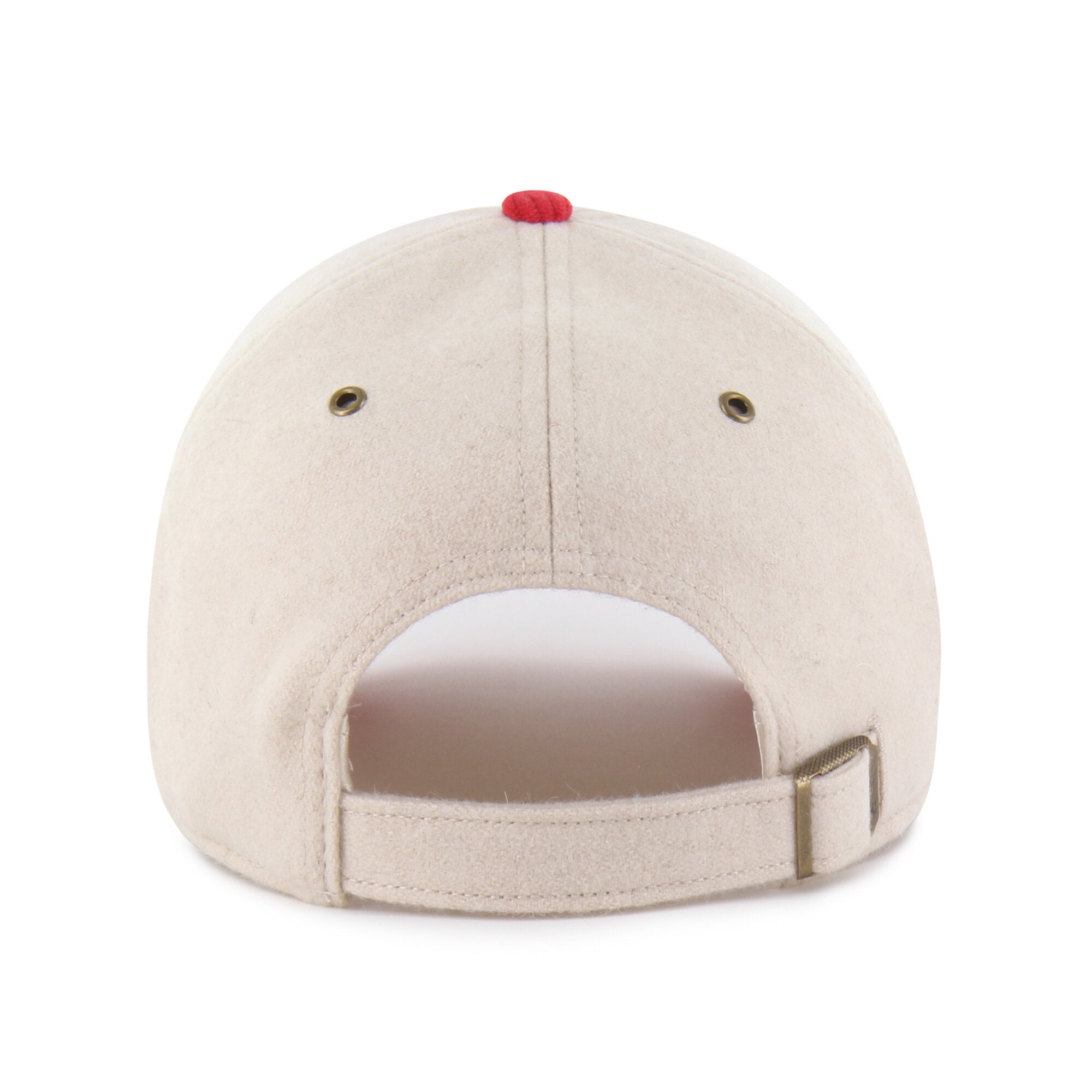 Women's '47 Natural/Red Tampa Bay Buccaneers Rope Script Clean Up Adjustable Hat