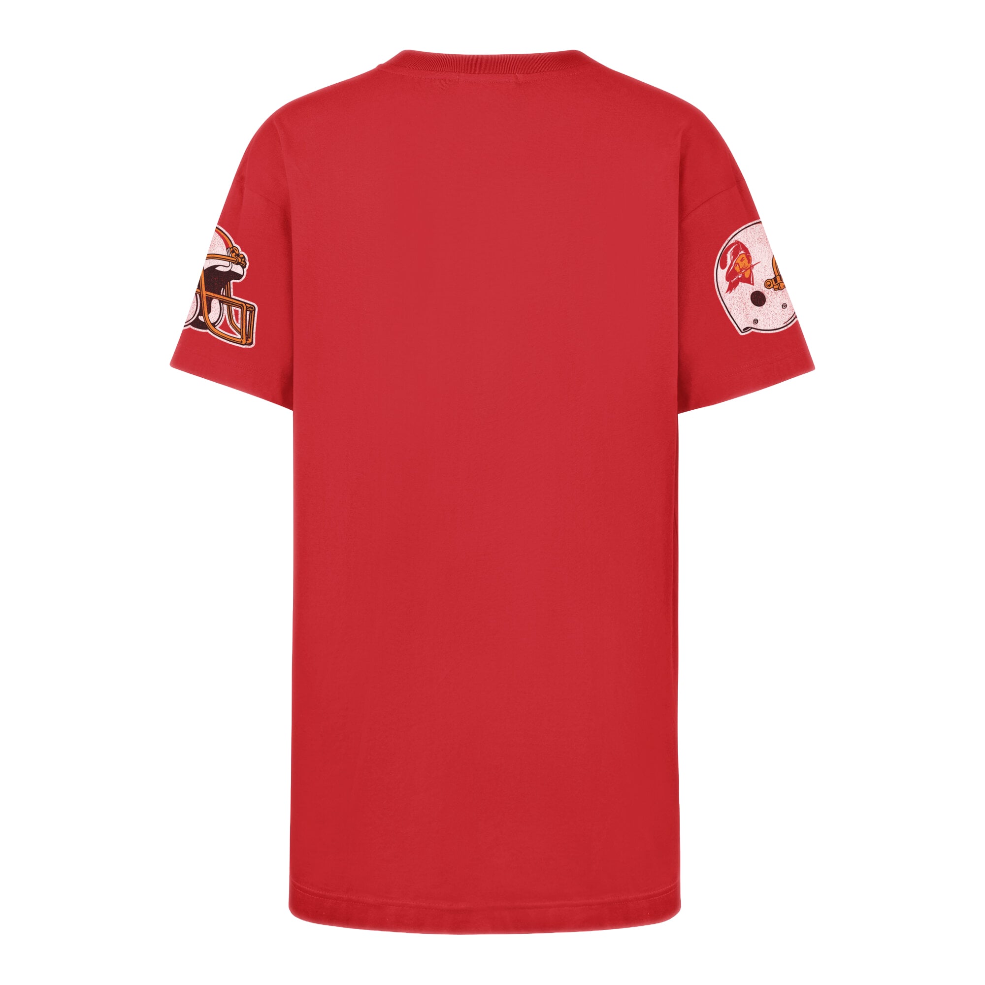 Women's '47  Red Tampa Bay Buccaneers Oversized Gemstone Swash T-Shirt Dress