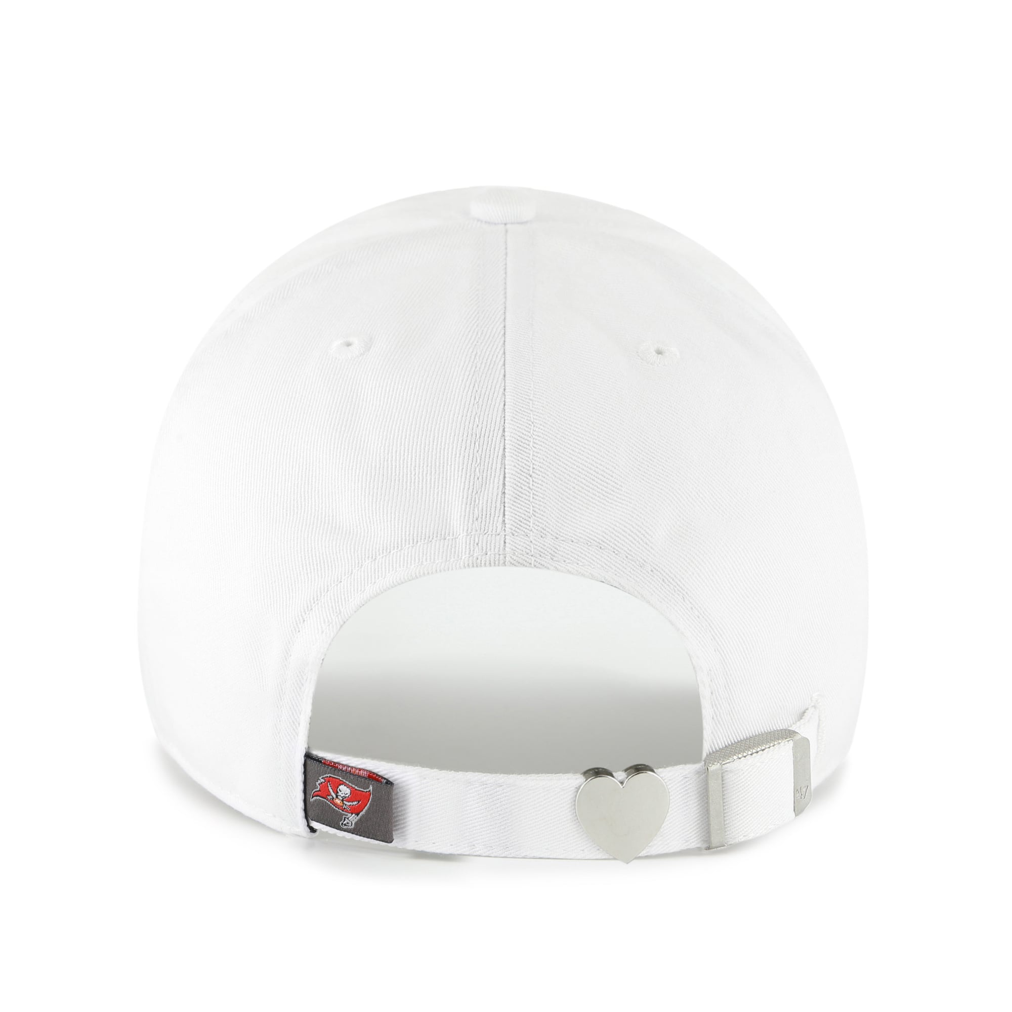 Women's '47  White Tampa Bay Buccaneers Trendy Script Clean Up Adjustable Hat