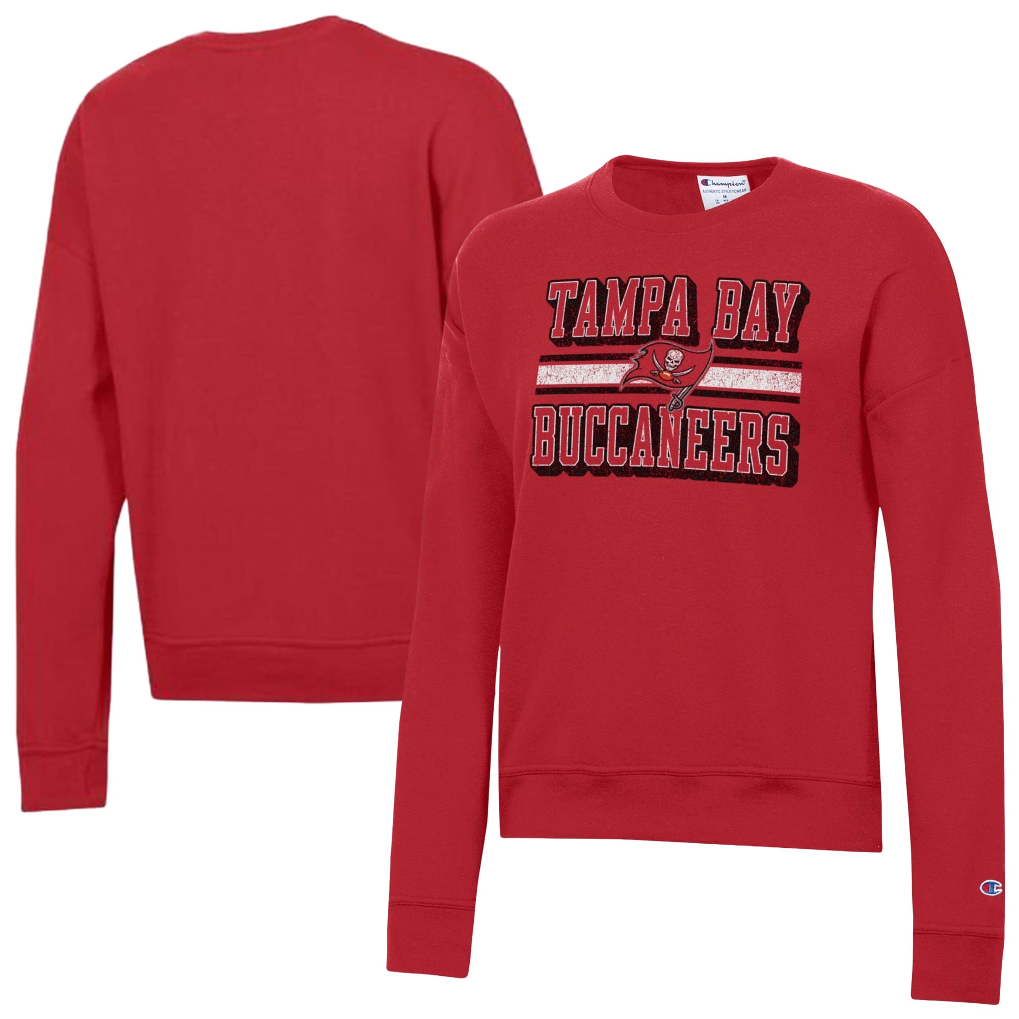 Sweat-shirt polaire Powerblend rouge Champion pour femmes des Buccaneers de Tampa Bay