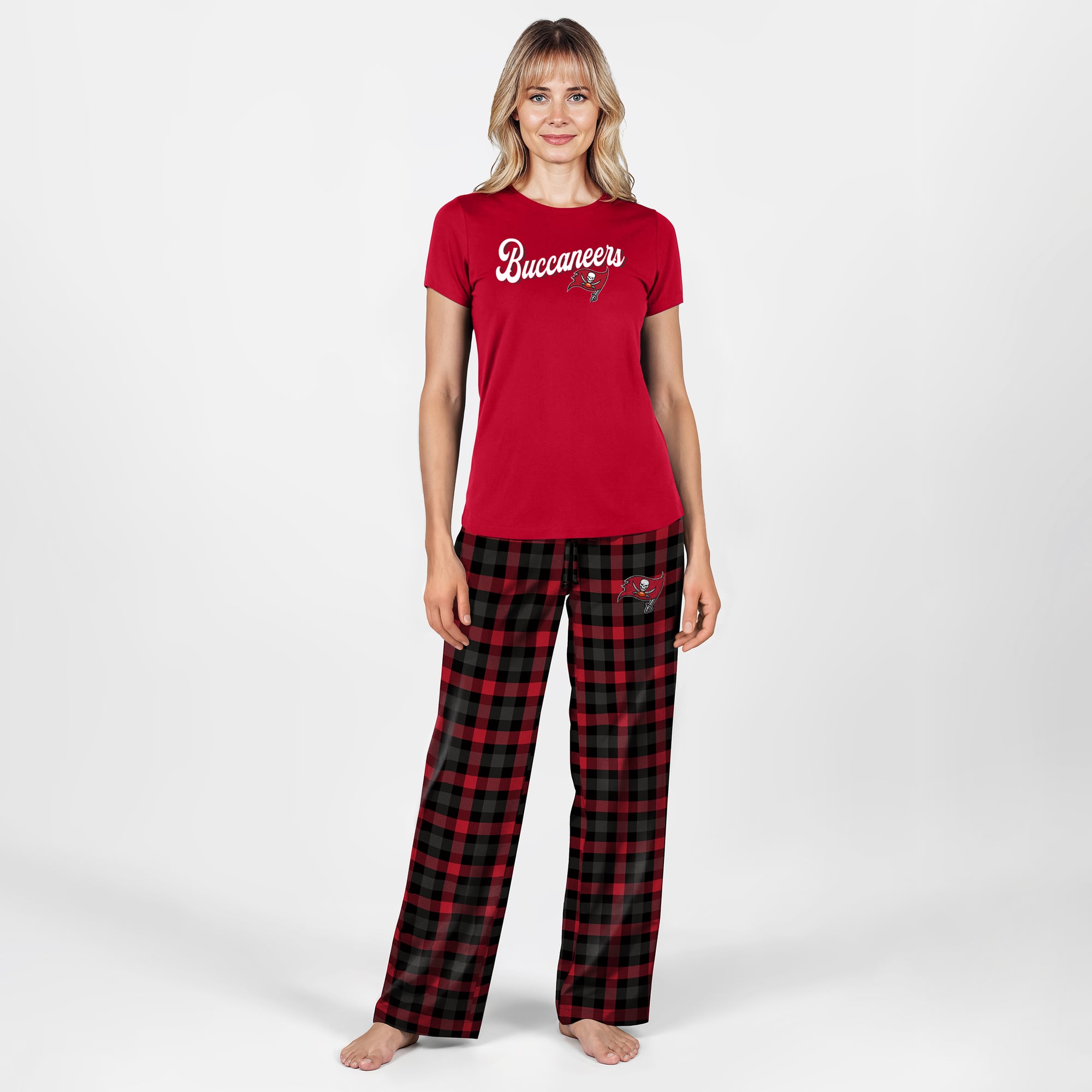 Ensemble de nuit Highland rouge Tampa Bay Buccaneers Concepts Sport pour femmes