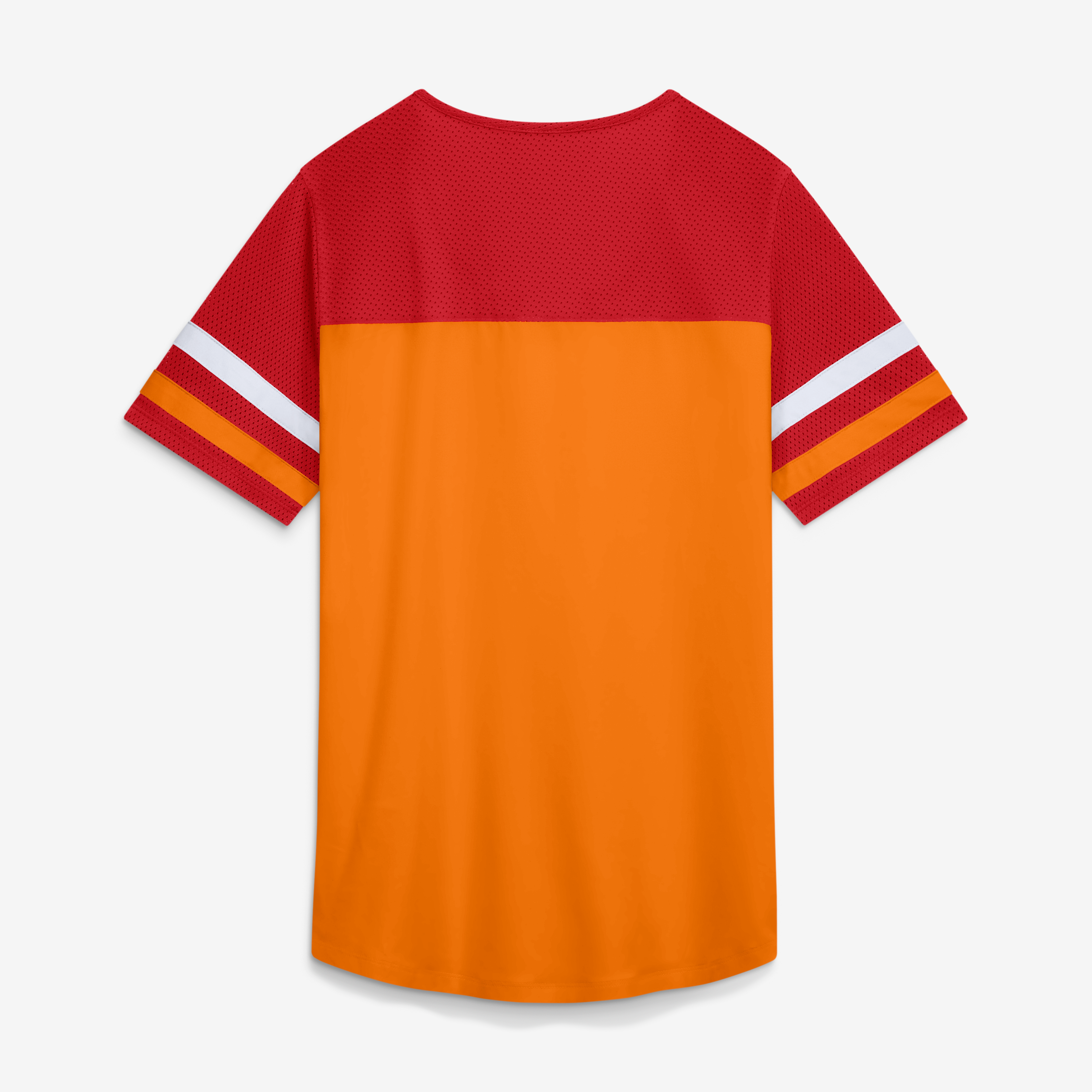 Women's Fanatics Orange Tampa Bay Buccaneers Curl Route Athena Lace-Up T-Shirt