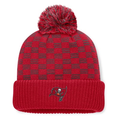  Tampa Bay Buccaneers Fanatics Women's Relic Cuffed Knit Hat with Pom - Red