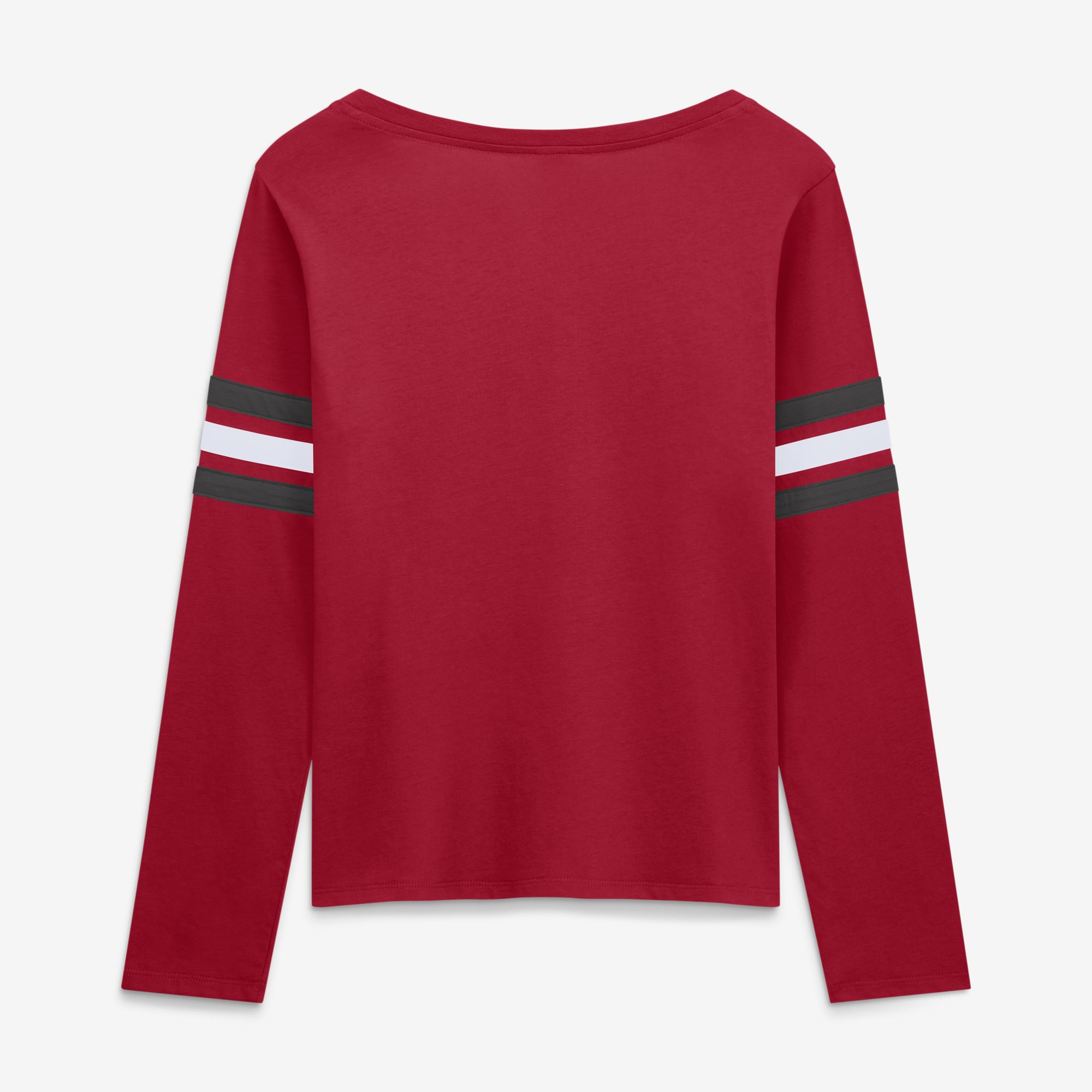 T-shirt à manches longues lacets Fanatics Red Tampa Bay Buccaneers pour femmes