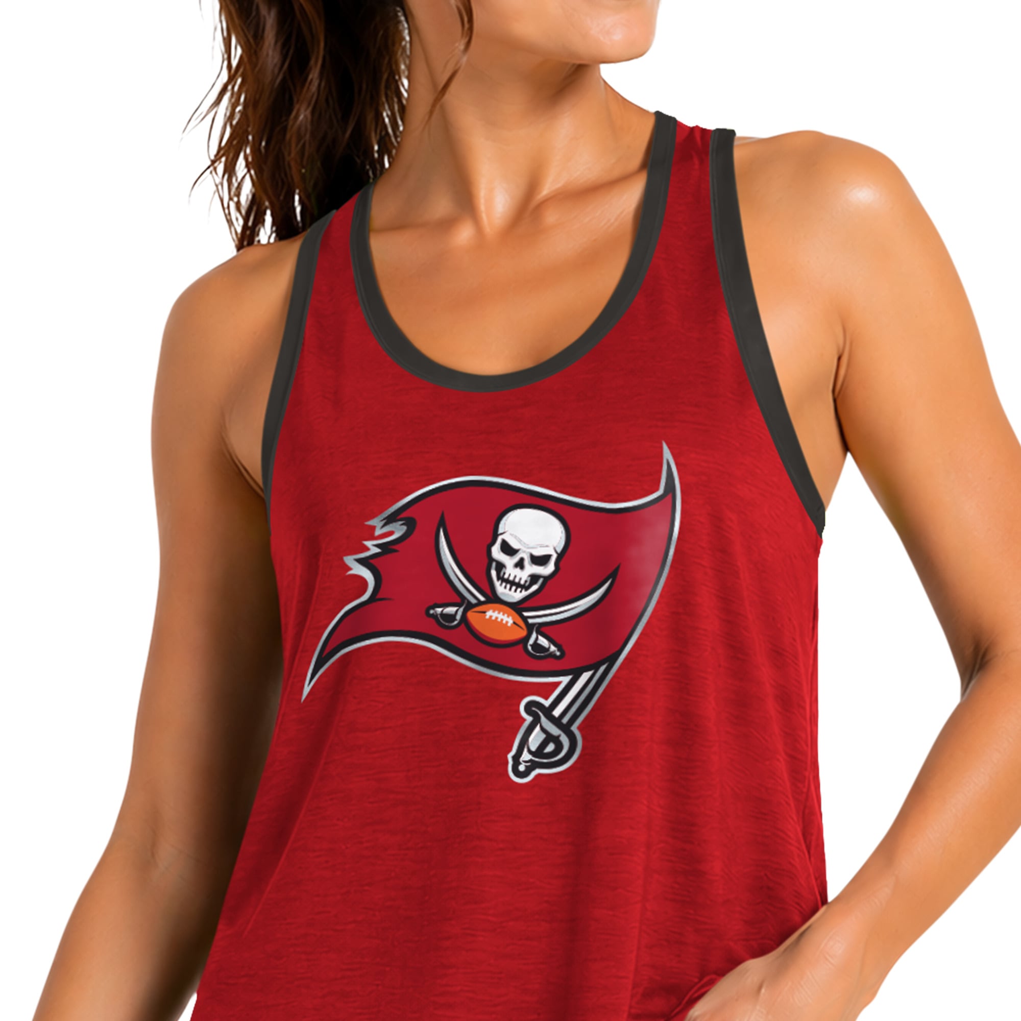 Débardeur dos nageur Tater II rouge Tampa Bay Buccaneers de la marque G-III 4Her par Carl Banks