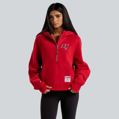  Tampa Bay Buccaneers lululemon Women's Scuba Oversized Half-Zip Hoodie - College Crimson