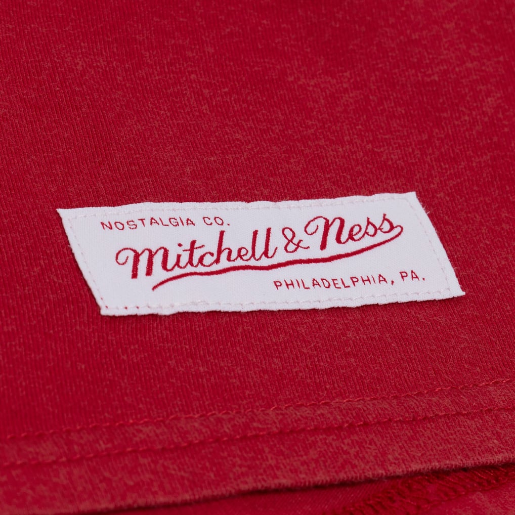 Tampa Bay Buccaneers Mitchell & Ness Women's Core Essentials Micro Logo Boxy Crop T-Shirt - Scarlet
