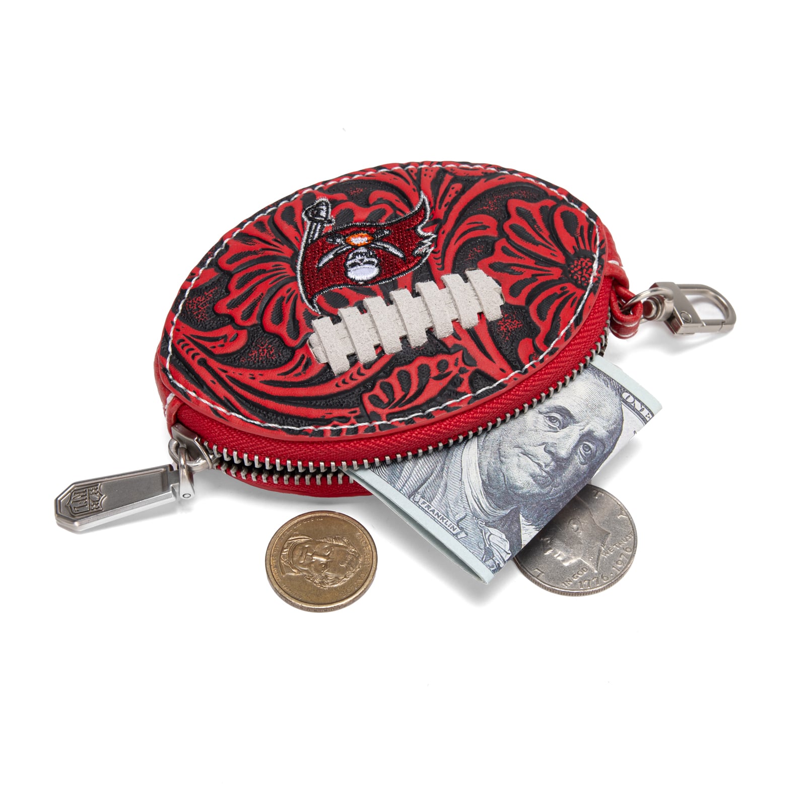 Porte-clés de sac pour femme Montana West Tampa Bay Buccaneers