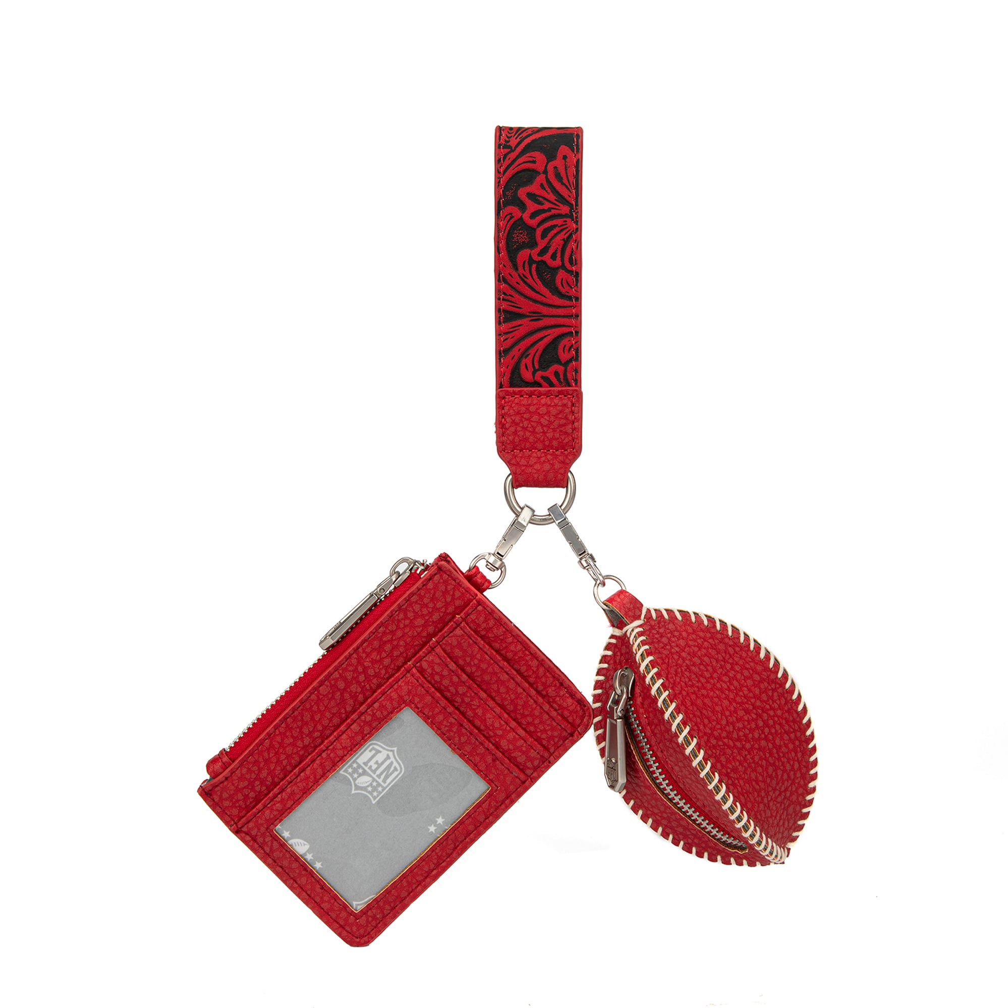 Portefeuille et bracelet porte-clés football Montana West Tampa Bay Buccaneers pour femme