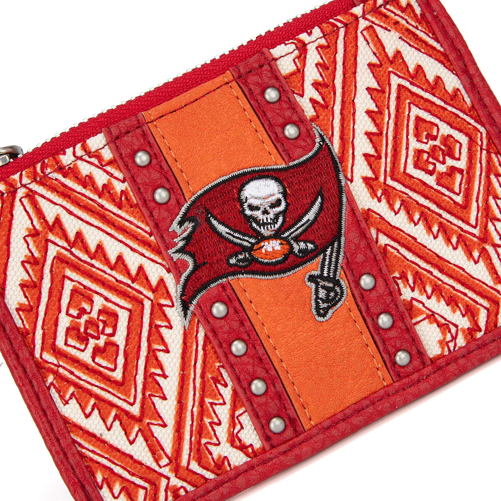 Portefeuille et bracelet porte-clés football Montana West Tampa Bay Buccaneers pour femme