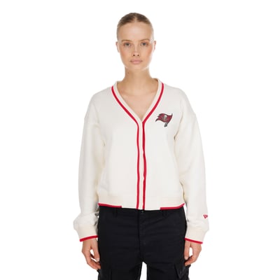 Tampa Bay Buccaneers New Era Women's Sport Classics Cardigan - Cream