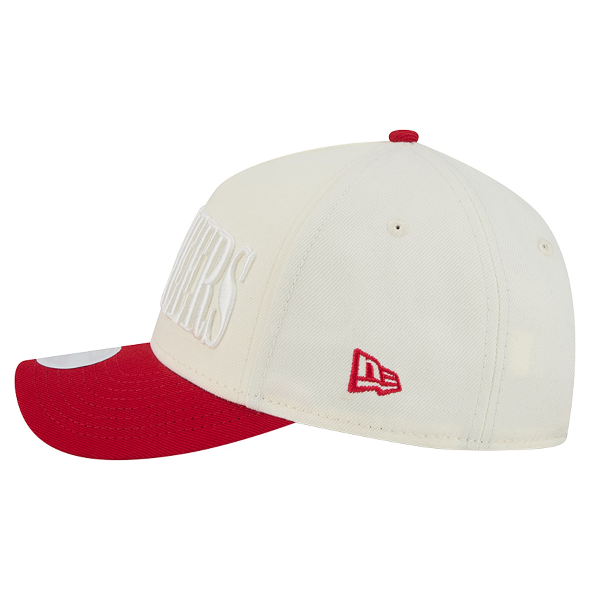 Casquette ajustable New Era crème/rouge Tampa Bay Buccaneers 9FORTY pour femme