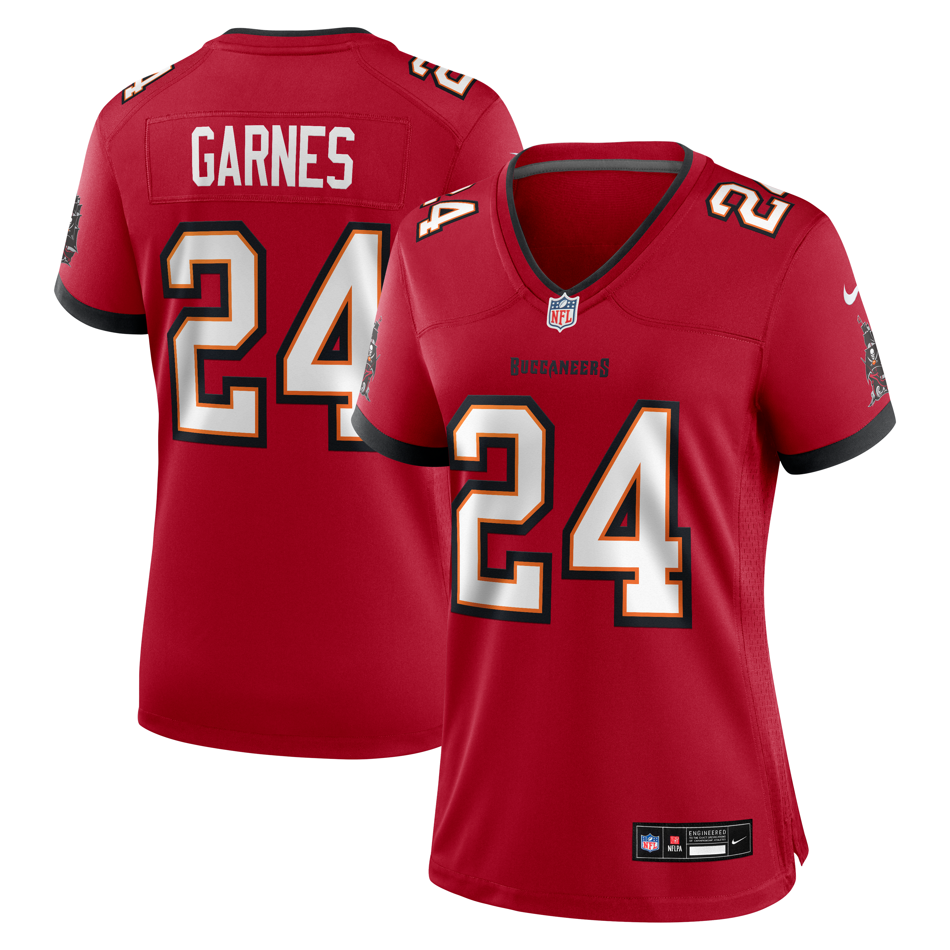 Women's Nike Ayden Garnes Red Tampa Bay Buccaneers Team Game Jersey