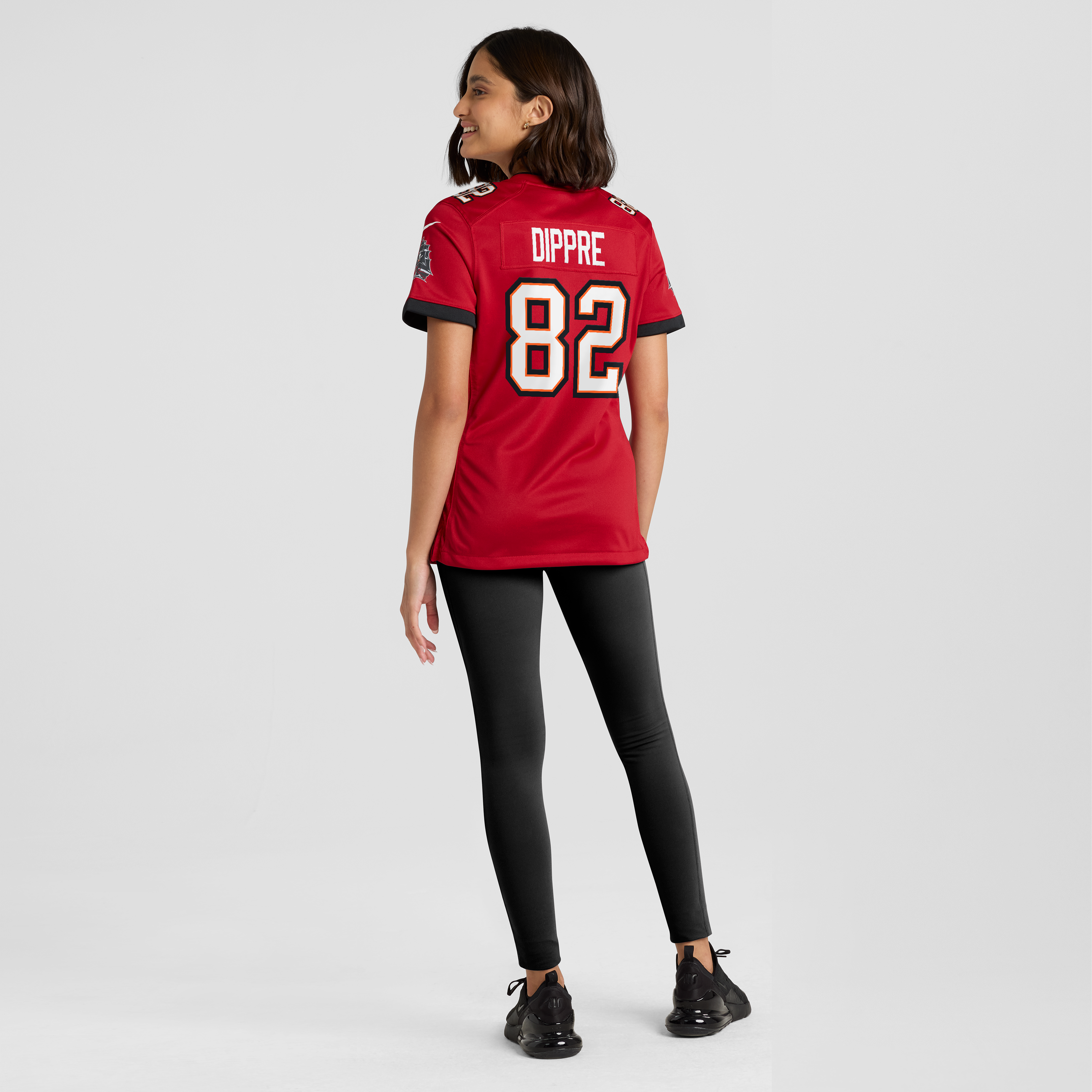 Maillot de match Nike CJ Dippre rouge des Buccaneers Tampa Bay pour femmes
