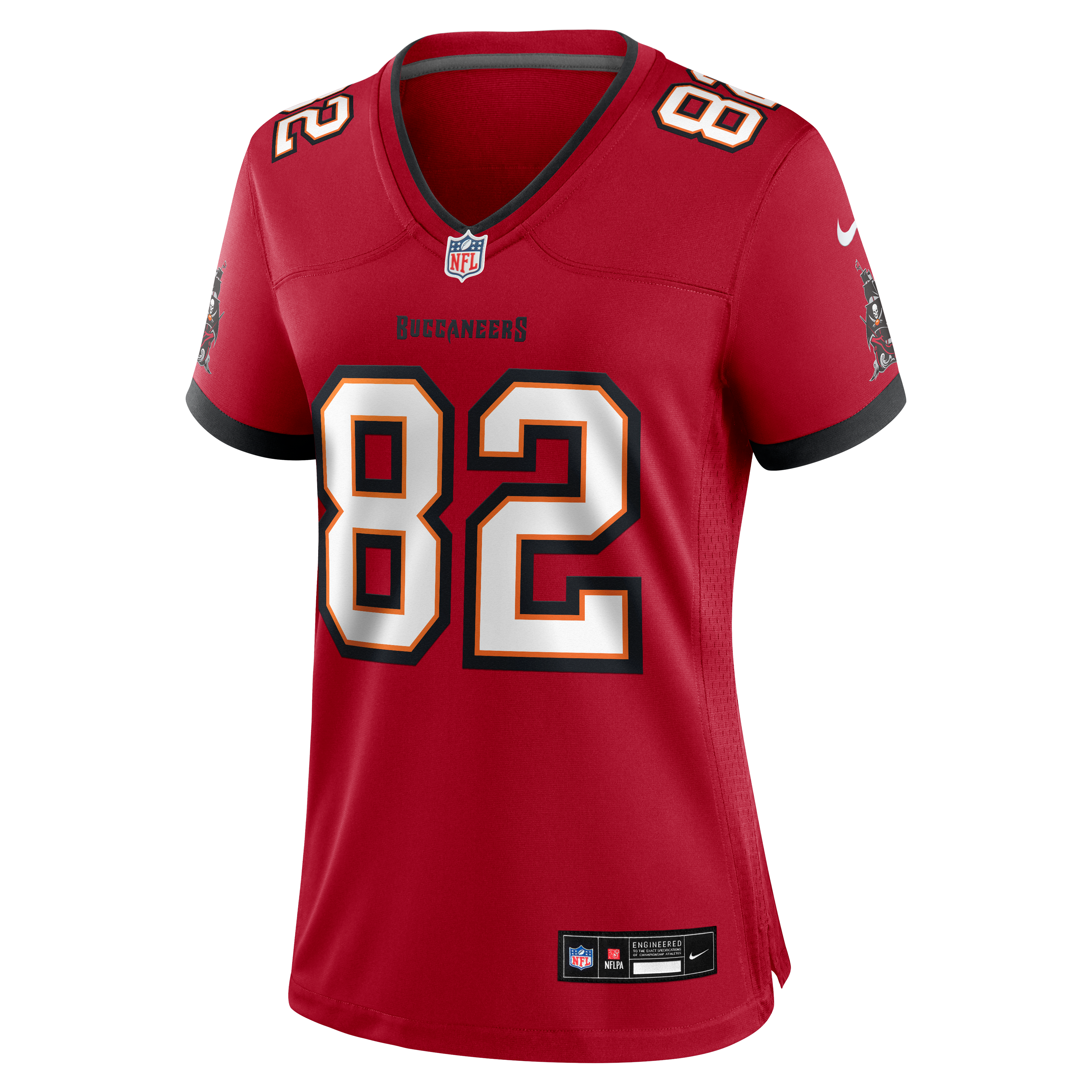 Maillot de match Nike CJ Dippre rouge des Buccaneers Tampa Bay pour femmes
