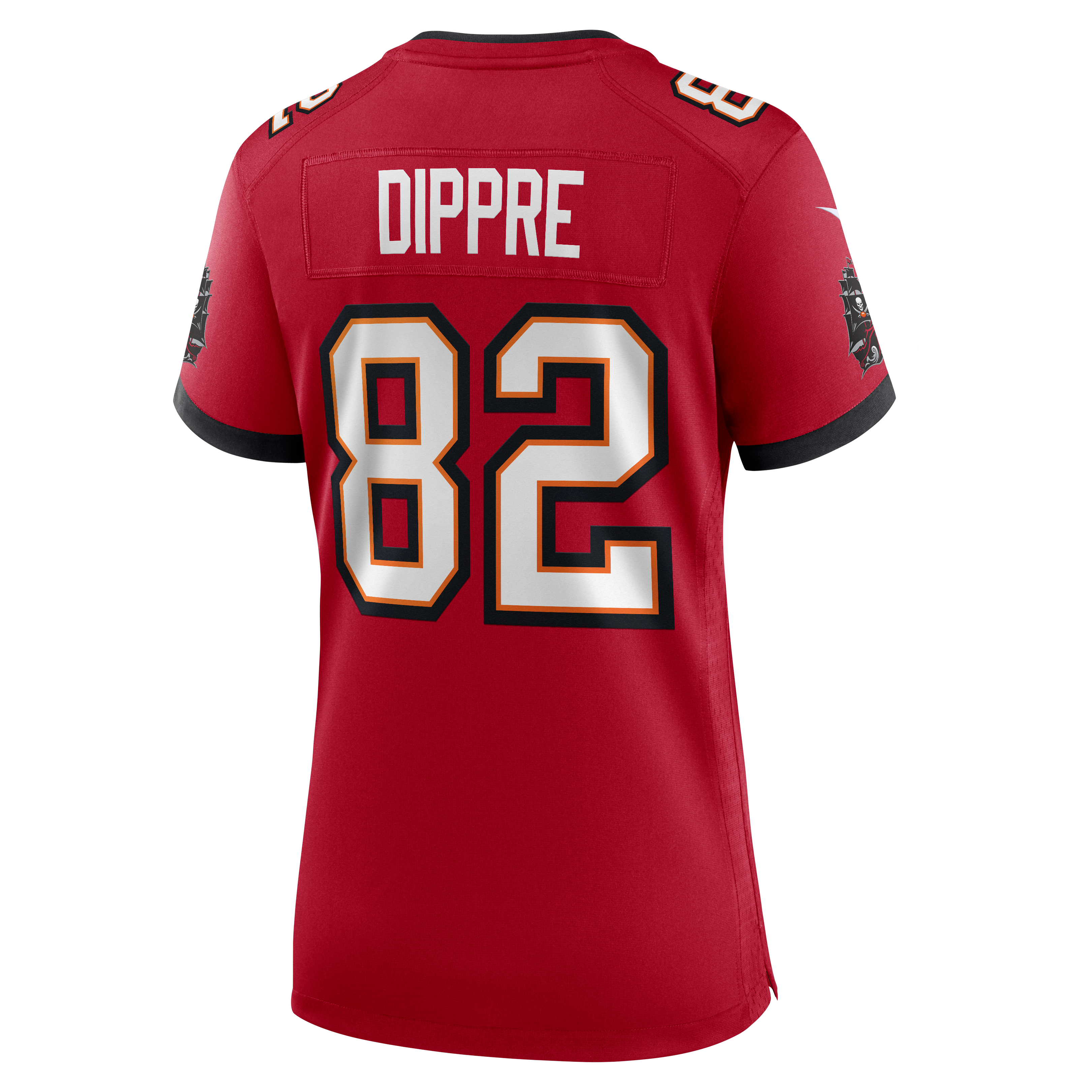Maillot de match Nike CJ Dippre rouge des Buccaneers Tampa Bay pour femmes