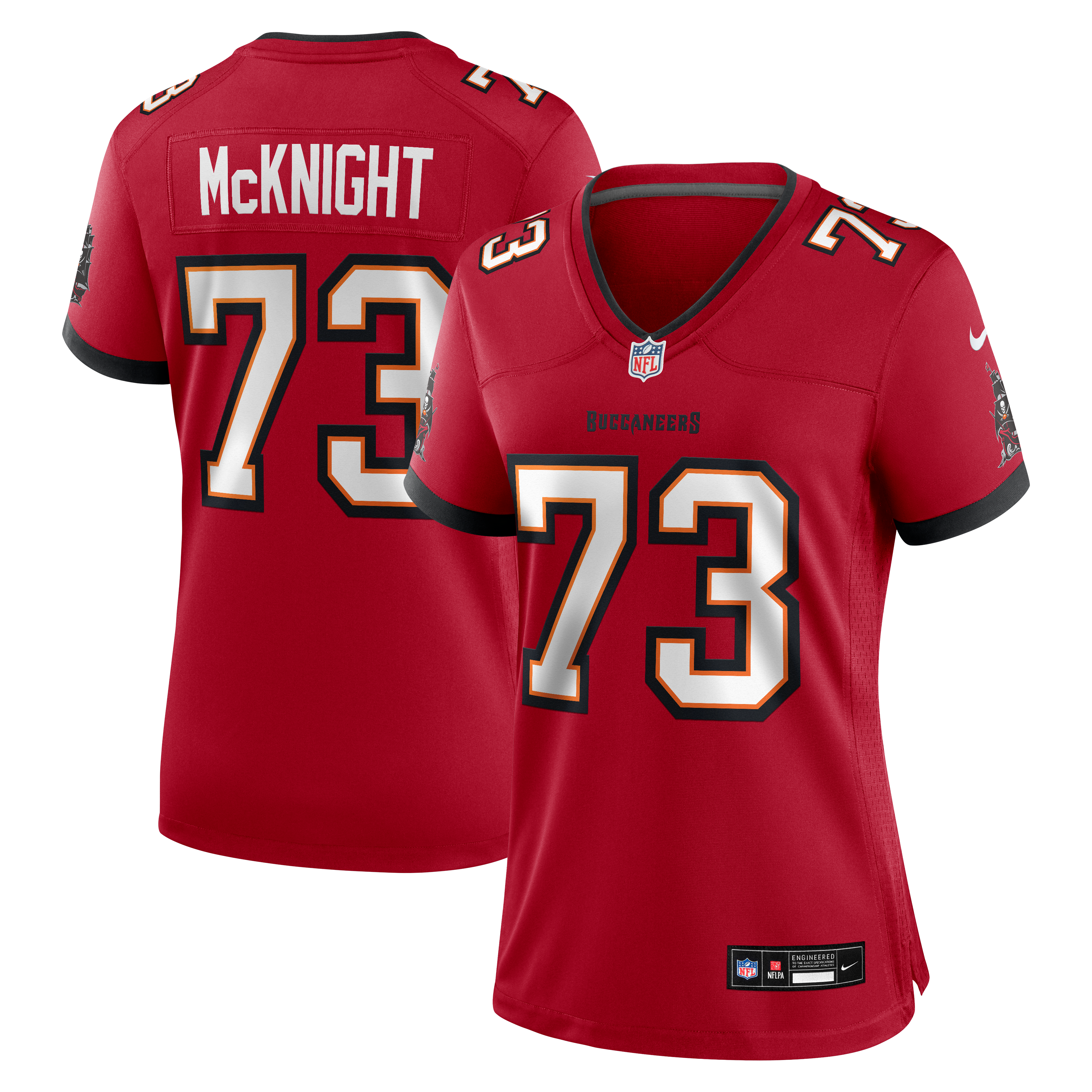 Women's Nike Deshawn McKnight Red Tampa Bay Buccaneers Team Game Jersey
