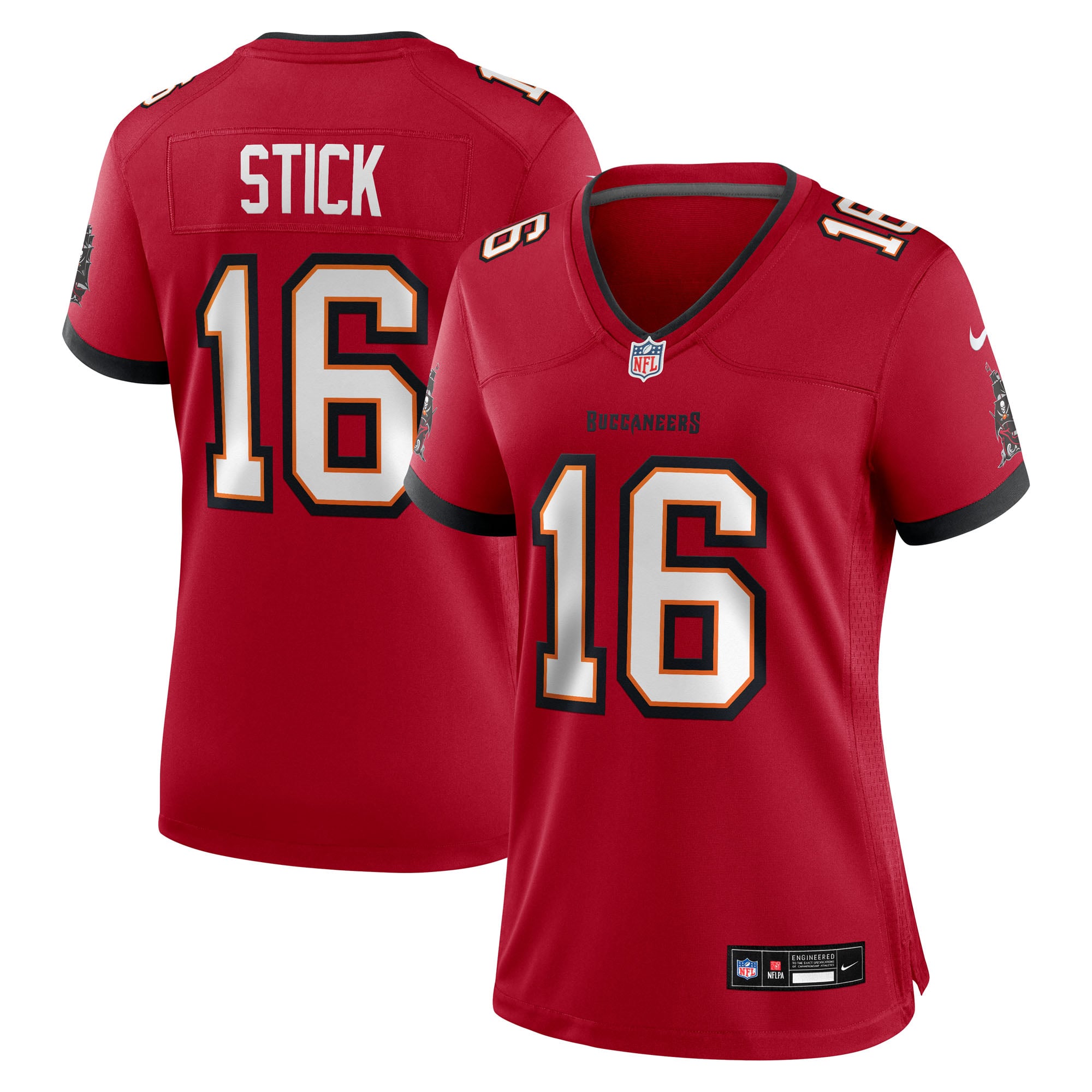 Maillot de match Nike Easton Stick rouge pour femme des Buccaneers Tampa Bay